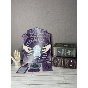 Halloween Crystal Glazier, Hand, Books Tarot Decor